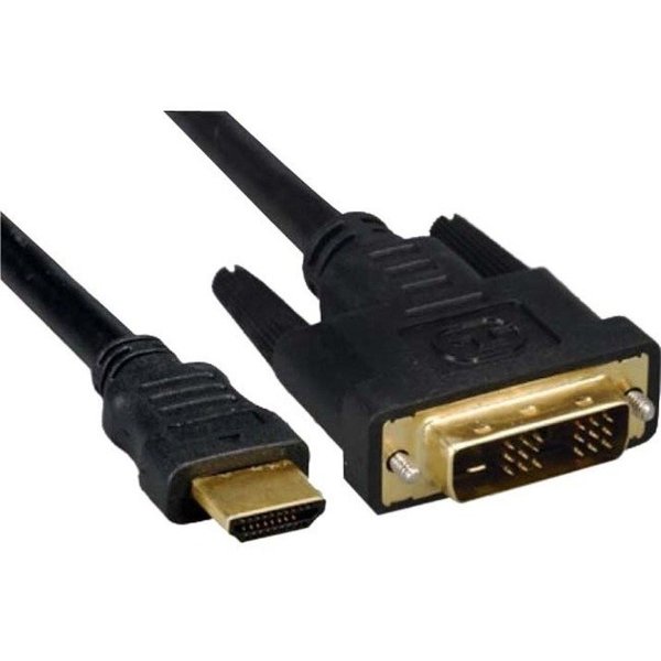 Unirise Usa This Hdmi Male To Dvi-D Single Link (18+1) Male Cable Allows You To HDMID-03F-MM